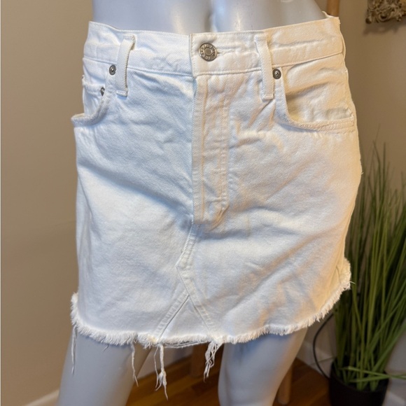 AGOLDE QUINN HI RISE SKIRT WHITE 28 - Picture 6 of 10